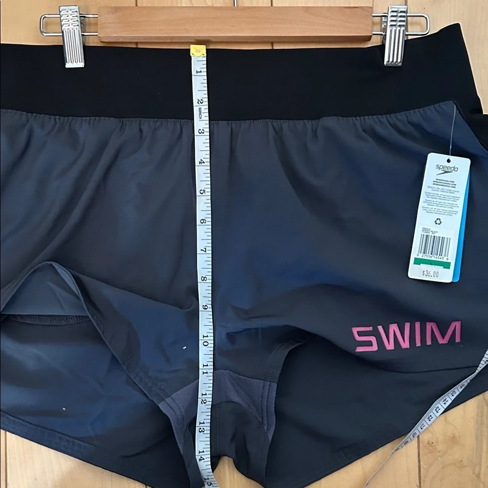 Speedo Women's Black Athletic Swim Shorts Size L - Picture 8 of 11